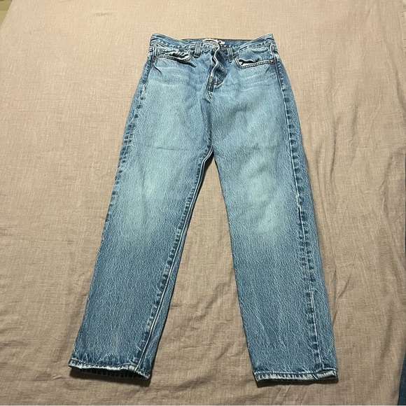 Levi's Premium Big E High Waist Wedgie Straight Leg Jeans Size 28 Relaxed - Picture 2 of 9